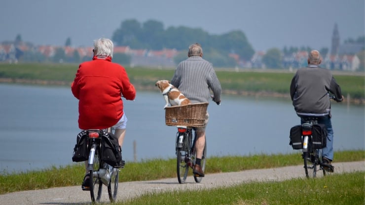 biking